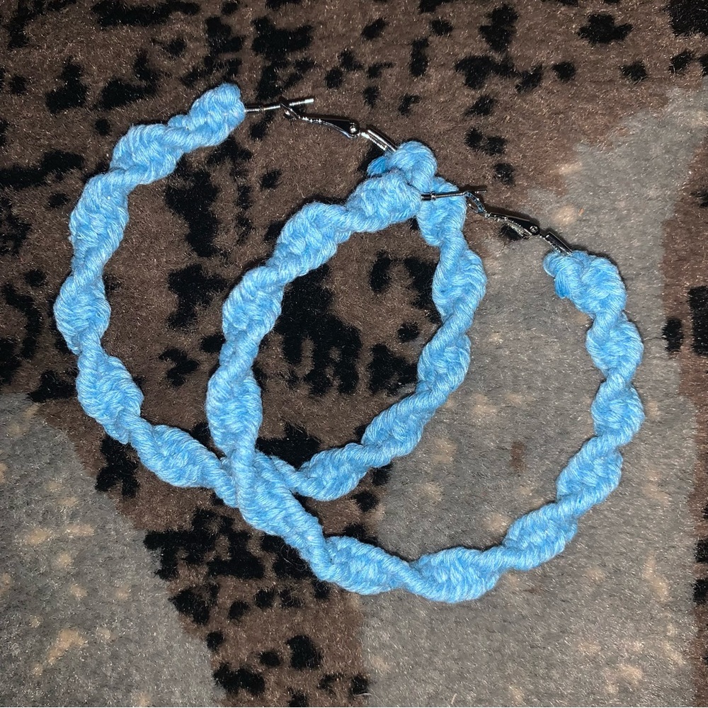 Macrame Hoop Earrings